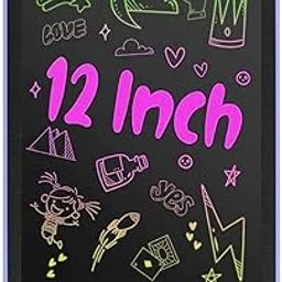 SUPER TOY 12 Inch LCD Writing Tablet Reusable E-Note Pad Graphic Drawing Best Birthday Gift for Kids Boys Girls-31