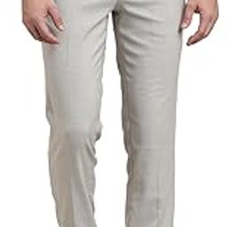 turtle Men Polyviscose Stretch Slim Fit Solid Flat Front Formal Trouser-picture-41