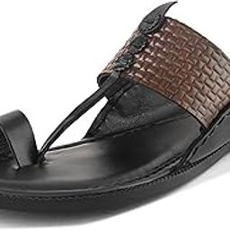 Sandal for Men | Grip Insole for Stability | Traditional Look with Leather made | Comfortable Casual look sandal for Men's (4043)-image-50