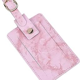 Passport Cover and Luggage Tag Set Travel for Unisex Registration Plate Pink-image-52