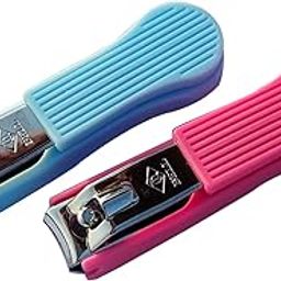 Bigbro Design Stainless Steel Nail Cutter (9 Cm, Pink + Blue)-54