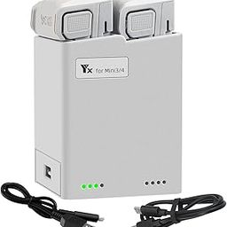 LYONGTECH Two-Way Battery Charger Hub with Storage Charge for DJI Mini 4 Pro,Mini 3 Series,Check Battery Level,Charging Dual Batteries in Sequence,Drone Accessories-picture-21