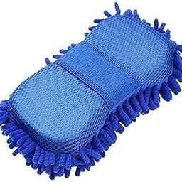 Toytle Multipurpose Car Washing Scratch-Free Microfiber Brushes Sponge Ultra Soft Single-Sided Extra Large Big Chenille Mitt Dry Cleaning Sponge for Car and Home Pack Of 1 Piece- Pink-image-18