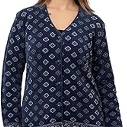Self Design Full Sleeve V Neck Acrylic Wool Warm Cardigan for Women (2900)-image-1