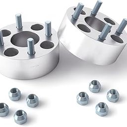 2 inch Golf Cart Wheel Spacers (4x4 Bolt Pattern, 59mm Bore, 1/2x20 Studs, Cone Seat Nuts) Compatible with many EZ GO EZGO Club Car (Widens Track by 4 inches) 4x101.6 50mm 2pcs-21