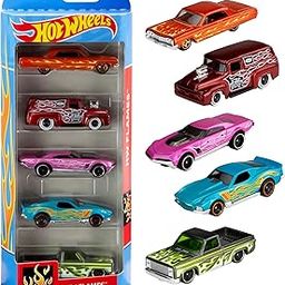 Hot Wheels 5 Car Gift Pack, Metal Cars (Styles May Vary) Multicolor-10