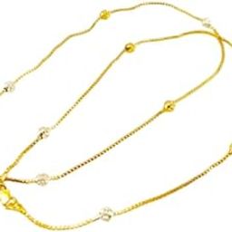 10 Inch Eye Catchy Designer Model Gold Anklets For Women and Girls-image-14