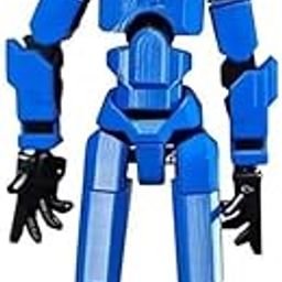 Craftgami DIY Dummy-13 Action Figure Robot | Fully Articulated Action Figure Toy | 3D Printed (5.4inches) (Blue-Black)-14