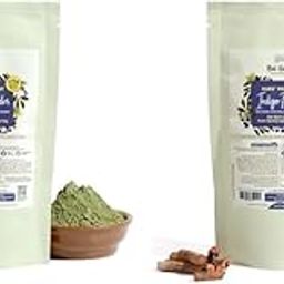 Nat Habit Organic Indigo Powder, Natural Hair Color for Black Hair, HUFA, Indigo Leaf Powder for Rich and Fast Post-Henna Coloring, Chemical Free (Pack of 2 X 85g)-9