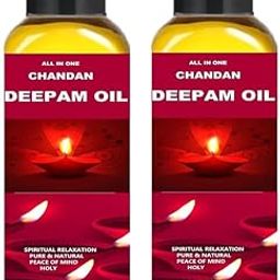 Snap Snop Pack of 2 Chandan Deepam Oil 200 ml – Pure Sandalwood Fragrance Oil for Puja & Diya 200Ml.-picture-8