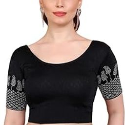 Salwar Studio Lycra Strechable Non Padded Readymade Blouse-21