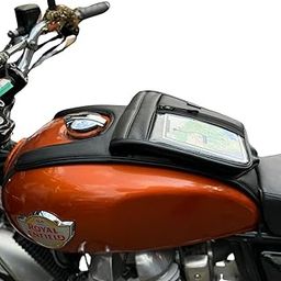 Sahara Seats Compatible with Interceptor 650 Half Pocket Tank Cover with Mobile Holder-image-98