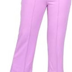 Womens Straight Fit Trousers with Front Zip and Button Closure Office Wear Pants-image-77