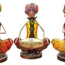 Gupta's Global Goods Metal Rajasthani Musicians Item Showpiece - Decorative Items for Home| Showpieces | Home Decoration Items Stylish| Table Decorative Items-image-58