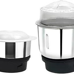 Stainless Steel Chutney Jar Coffee Jar Combo for Precision Grinding 400 ml & 600 ml Suitable for All mixer Grinder Efficient Blade with Sharp Cutting Edge Pack Of 2-image-93