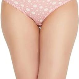 Women's Cotton Low Waist Outer Elastic Bikini Panty in Pink-image-59