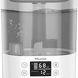 Humidifiers for Bedroom Home Baby 4L Cool Mist Air Humidifiers for Plants 26db Quiet Top Fill Air Humidifier, Lasts up to 40 Hours, Off-31