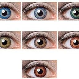 Color Style 7 Pair Monthly grey brown Sky Blue Dark blue aqua green hazel Colored 0 Power Contact Lenses for Eyes Men and Women with Lens Case-image-84