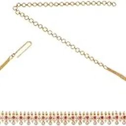 kushal's Fashion Jewellery Zircon Belt With Adjustable Chain Best for Festive Season & Special Occasion-picture-10