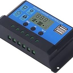 EXCLUZO Solar Charge Controller, Solar Charge Controller Dual USB 5V Output Wide Application Adjustable Parameter For Home (50A)-image-75
