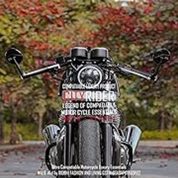 CITYRIDER - (Pair of 2) - Ladies Handle Exclusively Compatiable for RE Continental GT 650-1 Primary Rider Handle/Parking Handle & 2 Pillion Rider Handle/Ladies Handle with Hook-69