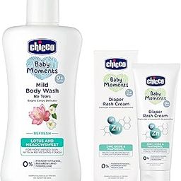 Chicco Diaper rash cream 100 ml with Mild Bodywash Refresh 200 ml-image-33
