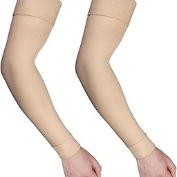 Ailaka Medical Compression Arm Sleeves for Men Women - 20-30 mmHg Lymphedema Compression Sleeves Support for Arms Pain, Swelling, Edema, Post Surgery Recovery, Tendonitis-image-36