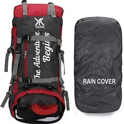 65Ltrs.Grey Rucksack for Trekking, Hiking with Laptop & Shoe Compartment (Rain Cover) (Grey), large (Y4776)-image-77