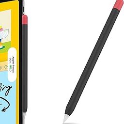 Pencil Case Compatible with Apple Pencil 2nd Generation Case, Sleeve Silicone Cover Accessories for Apple Pencil 2nd Generation (Black, Red)-18