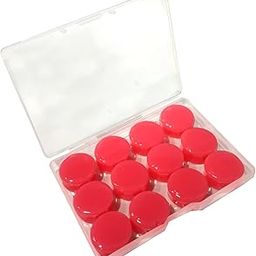 Reusable Soft Silicone Earplugs, Waterproof Noise Cancelling Earplugs for Sleeping, Shooting, Airplanes, Concerts, Mowing, 6 Pairs Red Ear Plugs-16