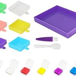 CALANDIS™ Diamond Paintings Tray Kits Storage Organizer Large Capacity for Adults Kids | Cross Stitch Kits | Hand Embroidery Kits | Embroidery & Cross Stitch | Needlecrafts & Yarn-image-18