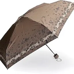 esprit Unisex Petito Umbrella Travel Friendly, Lightweight, UV Protected, Rustproof & Windproof with Strong Handle & Manual Open & Close, 6 Strong Ribs - Flower Taupe Grey-picture-25