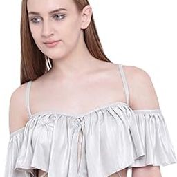 Ruffle Buffle Cold Shoulder Beachwear Bikini Bra for Women-picture-53