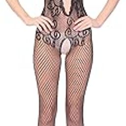 Presents Black Color 92% Polyimide 8% Elastane Full Body Stocking..(MS-2018_BK)-image-21