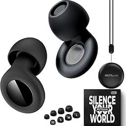 MUTEpodz - Quiet Ear Plugs for Sleep, Focus, Travel, Concerts Noise Sensitivity | Super Soft, Reusable, Flexible Silicone Hearing Protection | 8 Ear Tips in XS/S/M/L | 45dB (SNR) Noise Cancelling with-image-38