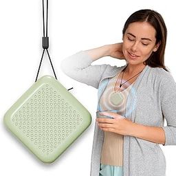 Loopoburq Wearable Air Purifier | 120hrs battery Fast charge | Filterless | Removes 99.9% Dust, Smoke, Pollen, Odour & allergens | Ideal for Kids Adults Travel Office (Mint Green)-picture-18