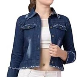 Women's Classic Denim Jacket – Stylish Button-Down Jean Jacket with Pockets | Casual Slim Fit Outerwear for All Seasons_DenimJacket_D14_-image-79
