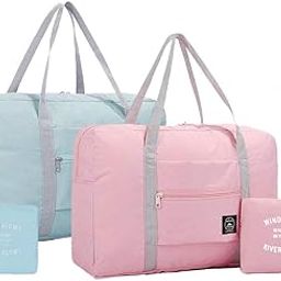 WOX MOX Foldable Travel Bag Luggage Storage for Sports Gym Water Resistant Nylon Canvas Duffel for Men, Women 32 Liter, (Multi Color)-33
