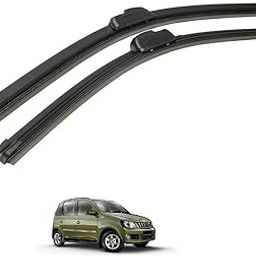 Windshield Car Wiper Blade Both Sides Frameless Soft Durable Set of 2 Pcs for Quanto-1
