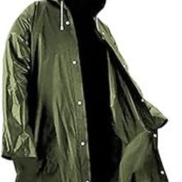 Hooded Waterproof Long Coat/Raincoat For Men And Women-picture-50