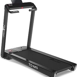 PowerMax Fitness - Urbantrek TD-M5 (5.0HP Peak) Pre-Installed Motorized Treadmill with Automatic Lubrication Home Use & Ai Intelligent Gasbag Shock Absorption (Black)-8