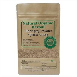 Natural Herbal Organic Bhringraj Powder 100g -Ayurvedic Hair-Scalp Care Promotes Hair Growth-Reduces Hair Fall-Natural-No Mixing-असली- With 50g Multani Mitti Powder-image-96