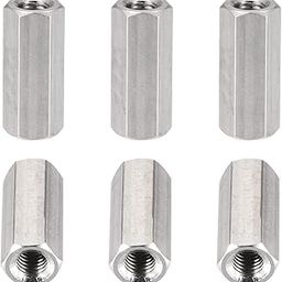 DTGN M5x20mm(DXL) - Hex Standoff Spacer Nuts -6Pack- Good for Electronic Machine - Stainless Steel Female Coupling Screws - Silver-image-71