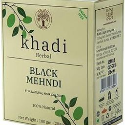 Khadi Shuddha Black Mehndi For Natural Hair Colour, 100g - Black (Pack of 1)-image-56
