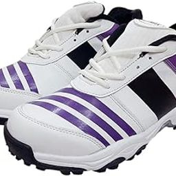 Sports Unisex White Purple oc-990 Cricket Shoes-picture-12