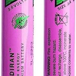 MICROUSB Compatible with Tadiran TL-5903/S 2.4Ah 3.6V AA-Size Non-Rechargeable Lithium Battery (14.5mm x 50.5mm) (Pack of 2)-6