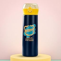 BAYBEE Dreamer Sipper Water Bottle with Straw for Kids | Leak Proof Sippy Water Bottle with Adjustable Strap | BPA Free & Non-Toxic 500ml Capacity | Drinking Sippy for School Kids Boys Girls (Blue)-image-23