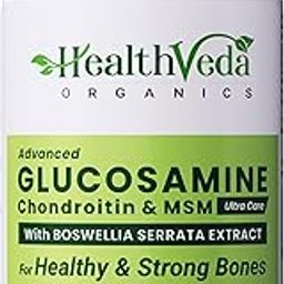 HEALTH VEDA ORGANICS PRIVATE LIMITED Plant Based Glucosamine Chondroitin & MSM I 60 Veg Tablets I Supports Healthy Joint, Bone & Cartilage I Relieves Pain & Stiffness I 1 count, 60 capsules-6