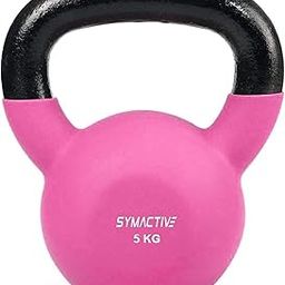 Amazon Brand - Symactive Neoprene Coated Kettlebell (Black,Pink)-18