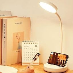 SaleOn Dual Battery Rechargeable LED Desk Lamp with USB Type-C | 6 Month Warranty | 3 Lighting Modes | Touch Control | Eye Protection | Mobile Holder | Foldable Study & Reading Lamp-18